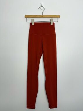 Lululemon Align High-Rise Pant 28" Cayenne Size 2 Orange